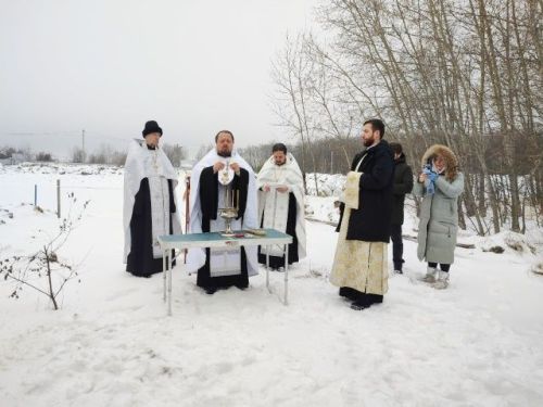 В Лаишевском районе освятили новую купель к Крещению