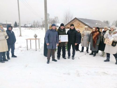 В Лаишевском районе освятили новую купель к Крещению