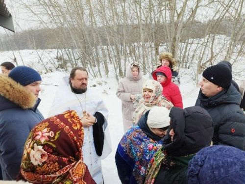 В Лаишевском районе освятили новую купель к Крещению