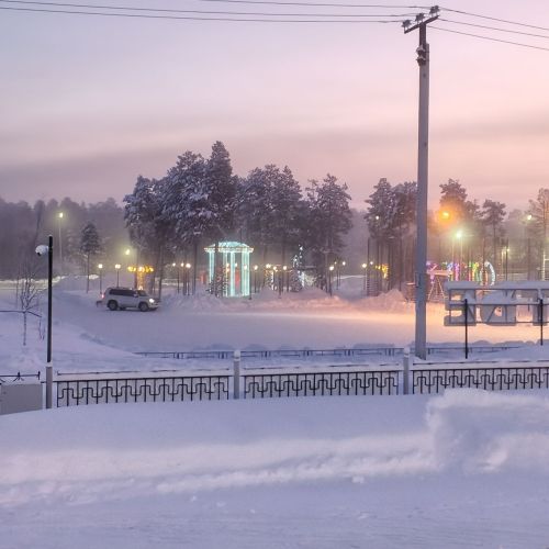 Зимний город в объективе фотоаппарата