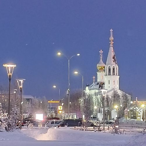 Зимний город в объективе фотоаппарата