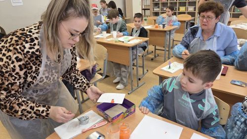 В Лаишевском районе провели волшебный мастер‑класс по созданию новогодних открыток
