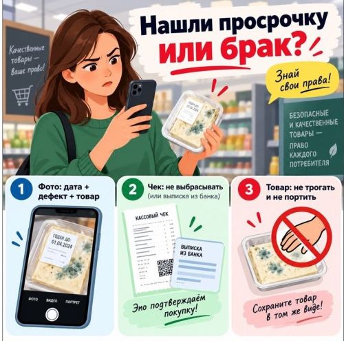 Брак и просрочка на полках: как вернуть деньги за некачественный товар и наказать продавца