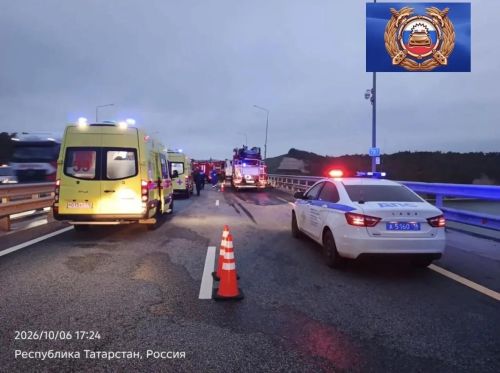 Семь человек пострадали в тройном ДТП на трассе М-12 в Татарстане