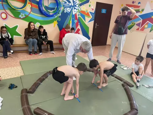 Воспитанники детского сада «Ромашка» вышли на татами