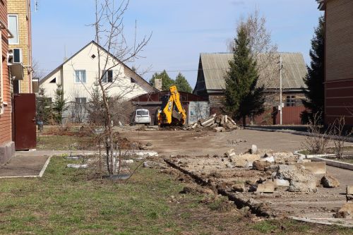 В Лаишеве продолжают благоустраивать территории по программе «Наш двор»