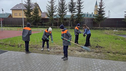 Лицеисты Лаишевского района приняли участие в акции «Зеленая весна»