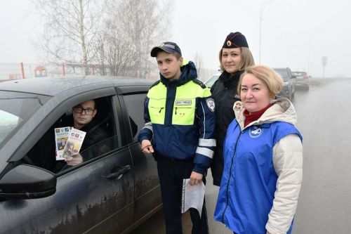 Профилактика ДТП с детьми: вручение памяток малышам и взрослым