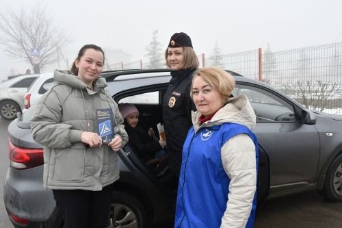 Профилактика ДТП с детьми: вручение памяток малышам и взрослым