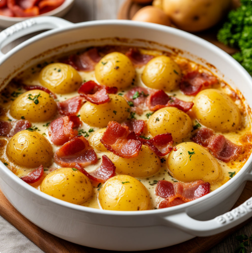 Картофель с беконом: вкусное и сытное блюдо