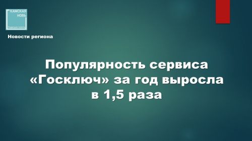 Сводка по использованию сервиса «Госключ» в 2026 году