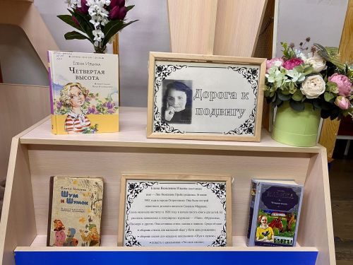 Книжную выставку «Дорога к подвигу» в Лаишевской библиотеке посвятили юбилею Елены Ильиной