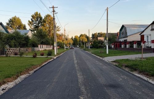 В селе Габишево Лаишевского района обновили асфальт на двух улицах