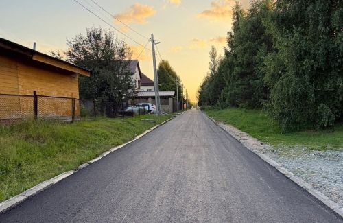 В селе Габишево Лаишевского района обновили асфальт на двух улицах