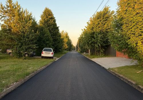 В селе Габишево Лаишевского района обновили асфальт на двух улицах