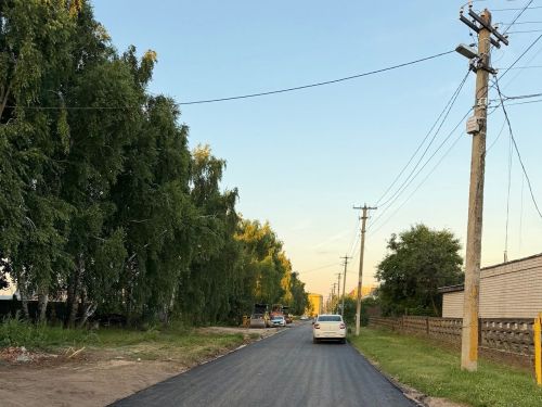 В селе Габишево Лаишевского района обновили асфальт на двух улицах