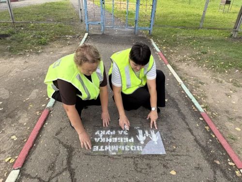 Воспитатели в детском саду «Одуванчик» с.Габишево заботятся о безопасности детей на дороге