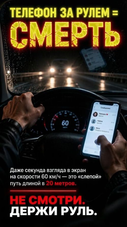 Разговор по телефону за рулем может стоить жизни