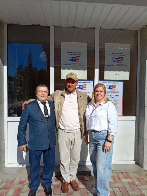 Отличник физической культуры и спорта РТ Ильнур Гарипов проголосовал в Габишево