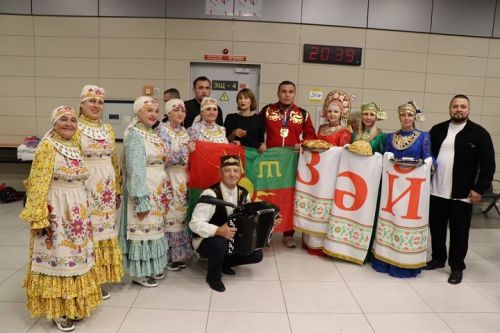 Жители Лаишевского района встретили земляков-чемпионов Всемирных игр кочевников