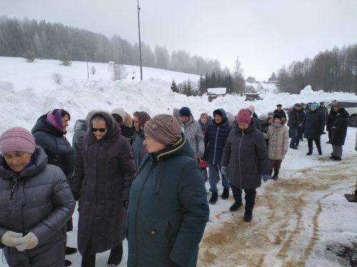 В селе Среднее Девятово Лаишевского района состоялась установка колокола Благовест на колокольню старящейся церкви