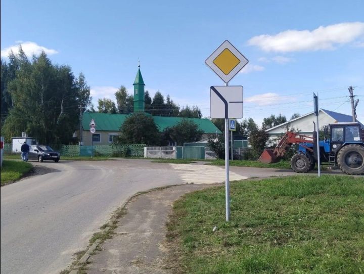 Изменения на перекрёстке улиц Юбилейная и Сайдашева в Лаишево