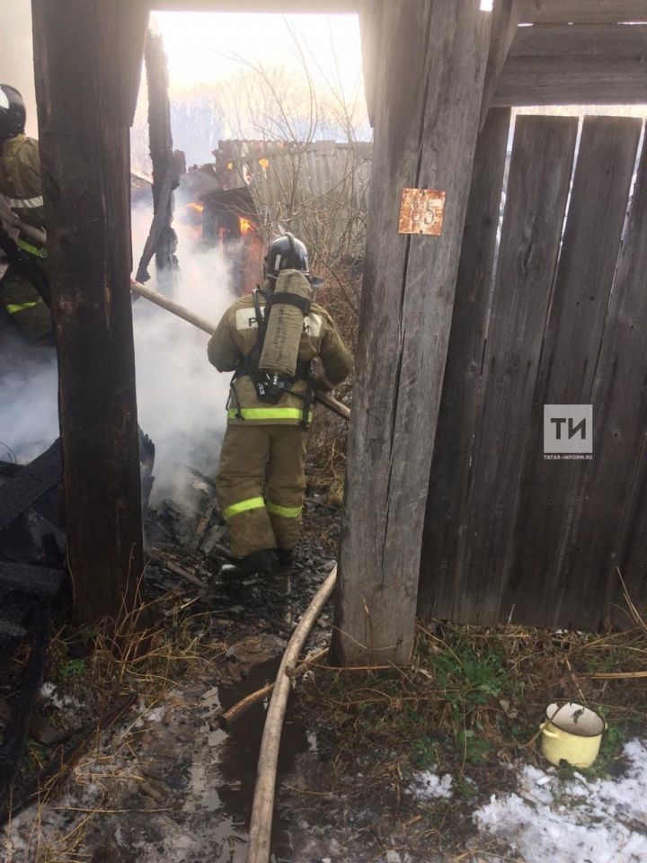 На пожаре в селе Нармонка в Татарстане погиб мужчина