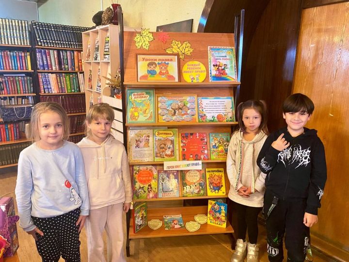 Новая книжная выставка ко Всемирному дню прав ребенка подготовлена в Центральной детской библиотеке Лаишева