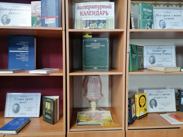 В Лаишевской библиотеке организована книжная выставка «Литературный календарь»
