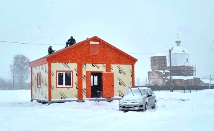 В Лаишевском районе строится новый ФАП