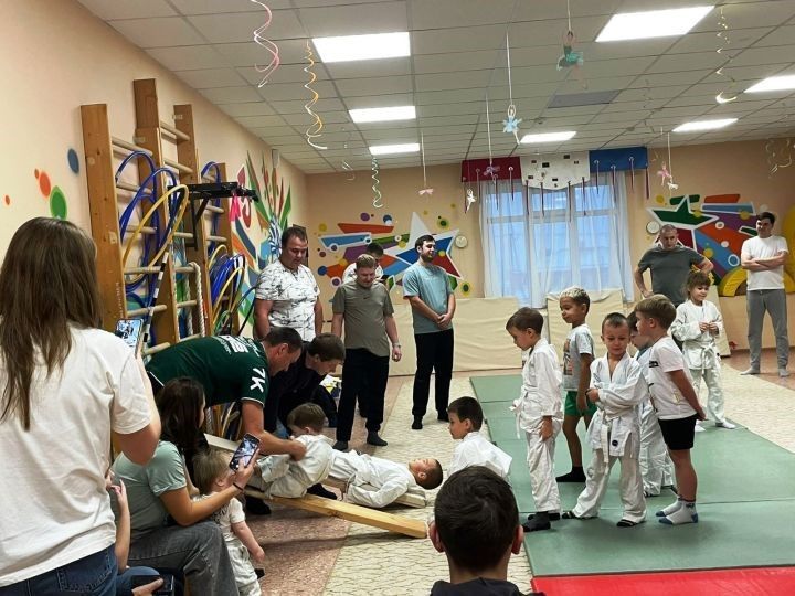 «Ромашка » балалар бакчасының спорт залында спорт ярышлары узды