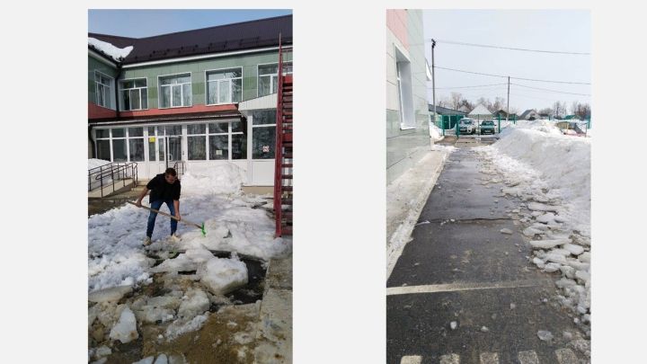 В Лаишеве выходят на очистку территорий от снега