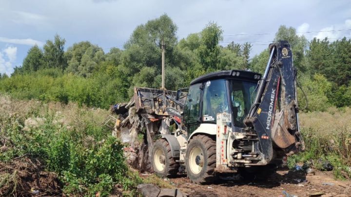 В Лаишевском районе завершается ликвидация крупной свалки