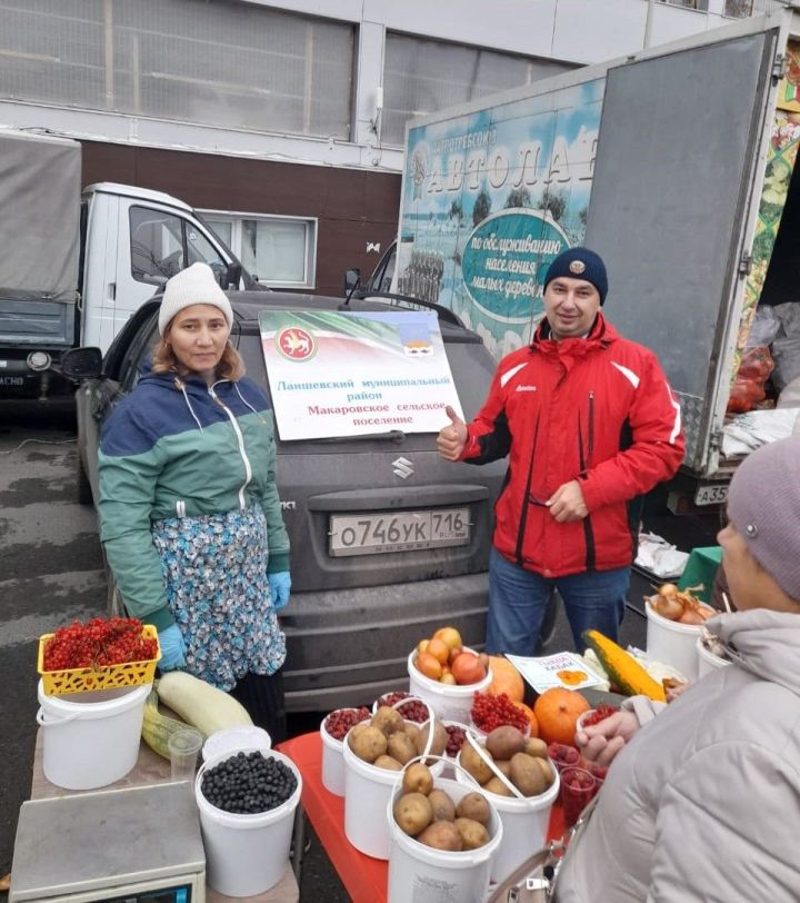 На Приволжском рынке Казани продукция из Лаишевского района пользовалась спросом