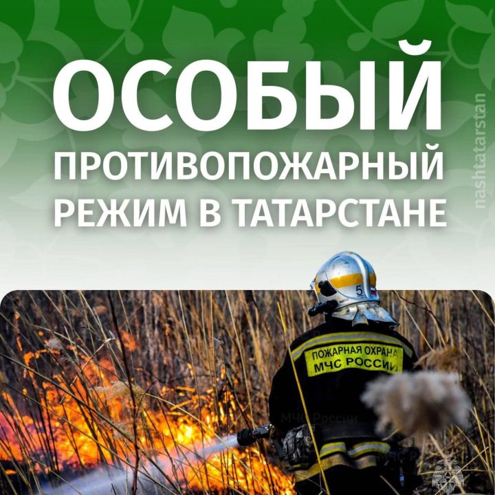 В Татарстане сохраняется противопожарный режим