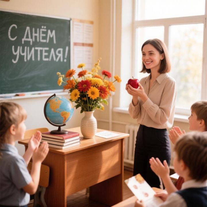 С благодарностью говорит об учителях своих двух взрослых детей  Минзифа Гайнуллина