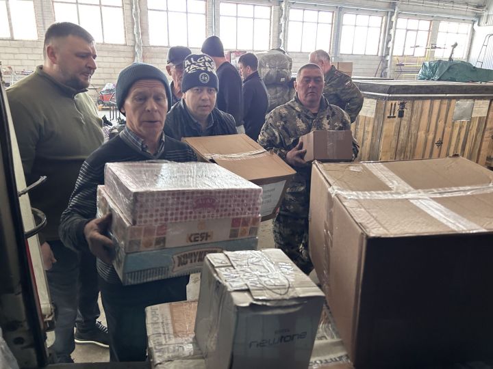 Из Лаишевского района на передовую ушел очередной гуманитарный груз