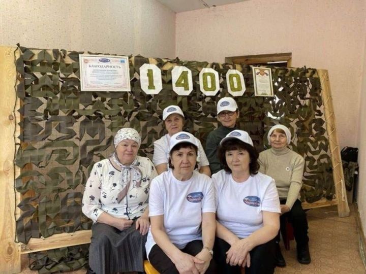 Лаеш районы волонтерлары 1400 маскировка челтәре үрделәр