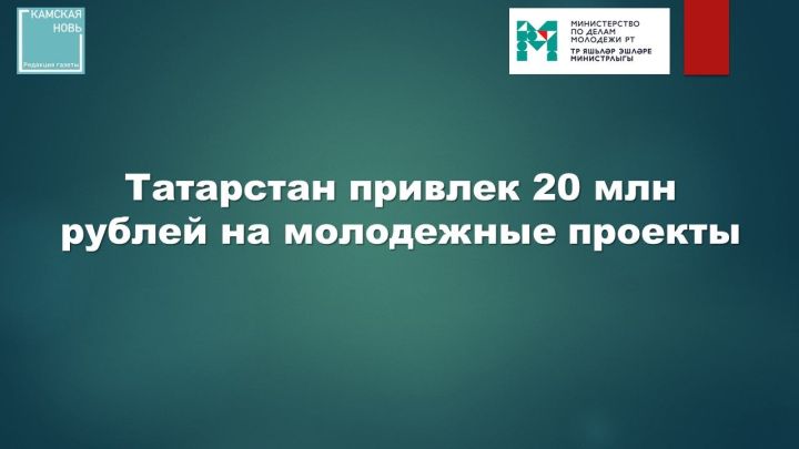 Татарстан привлек 20 млн рублей на молодежные проекты